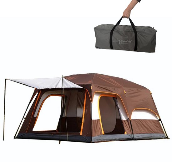 5-persoons-tent-376aze-1.jpg Lopoleis® Kampeertent – Familietent tent 5+ personen– Koepeltent – Tunneltent –... | bol - Afbeelding 1