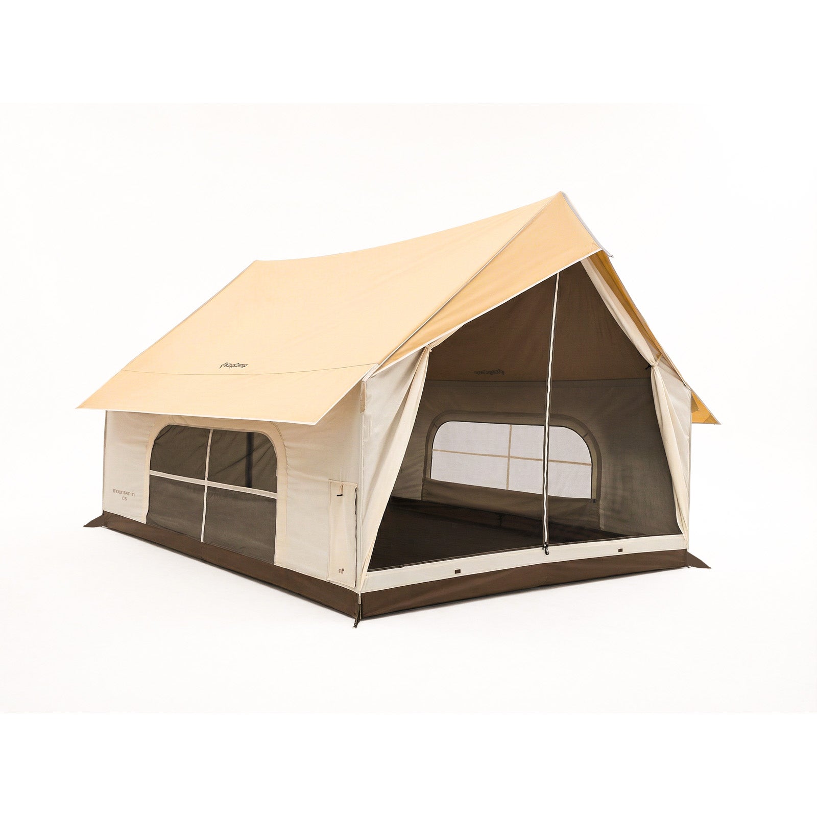 5-persoons-tent-507gak-1.jpg KINGCAMP Pinehouse III tent, familietent voor 5 personen, katoenen kam - Afbeelding 1
