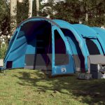 Tunneltent 8 persoons 625x310x205 cm waterdicht blauw