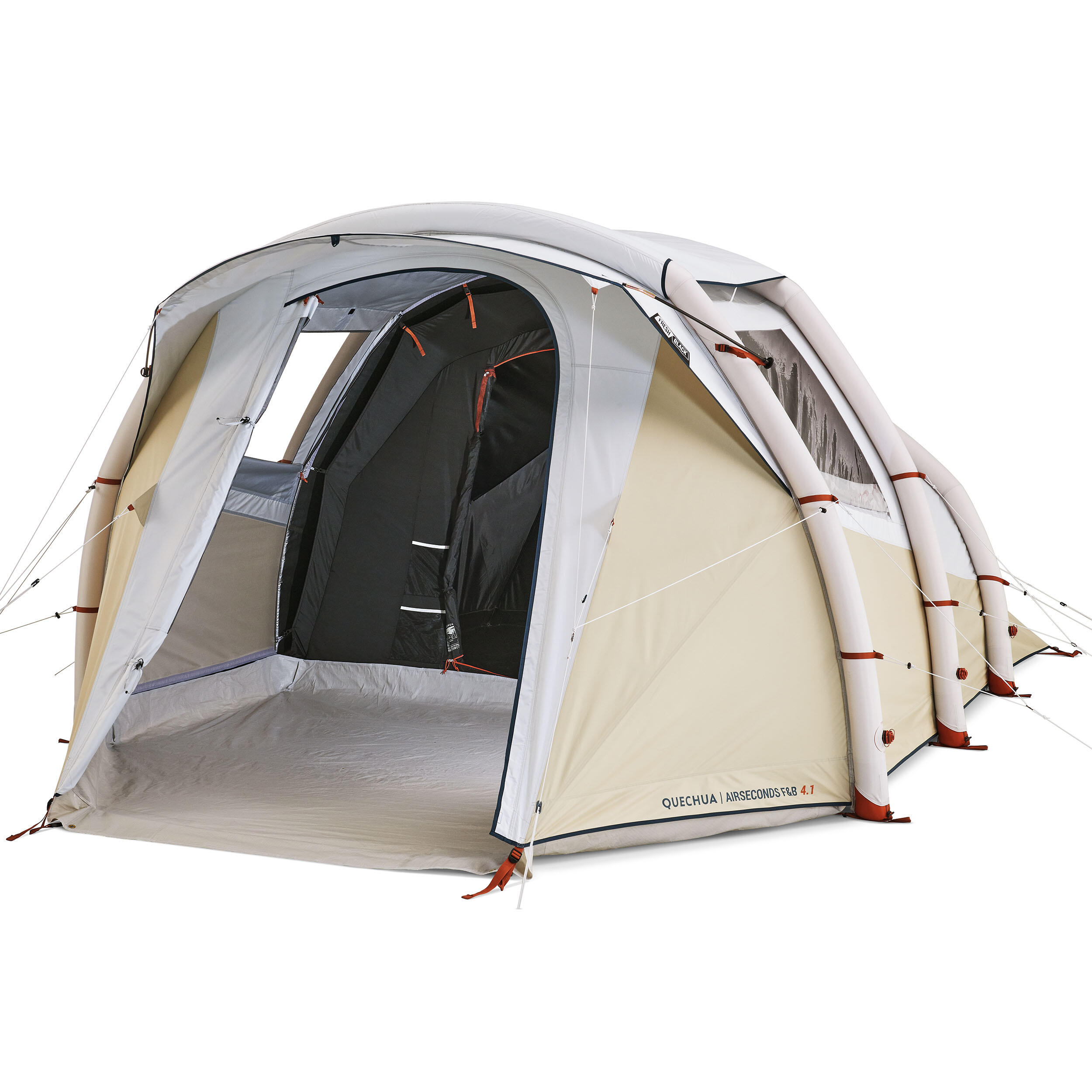 air-seconds-4-1-840mrg-1.jpg Opblaasbare tent 4 personen, Air Seconds 4.1 met Fresh & Black, 1 slaapruimte | Decathlon - Afbeelding 1