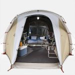 Decathlon 4 person camping tent, Inflatable Air Seconds 4.1 Fresh & Black Beige | Very Ireland