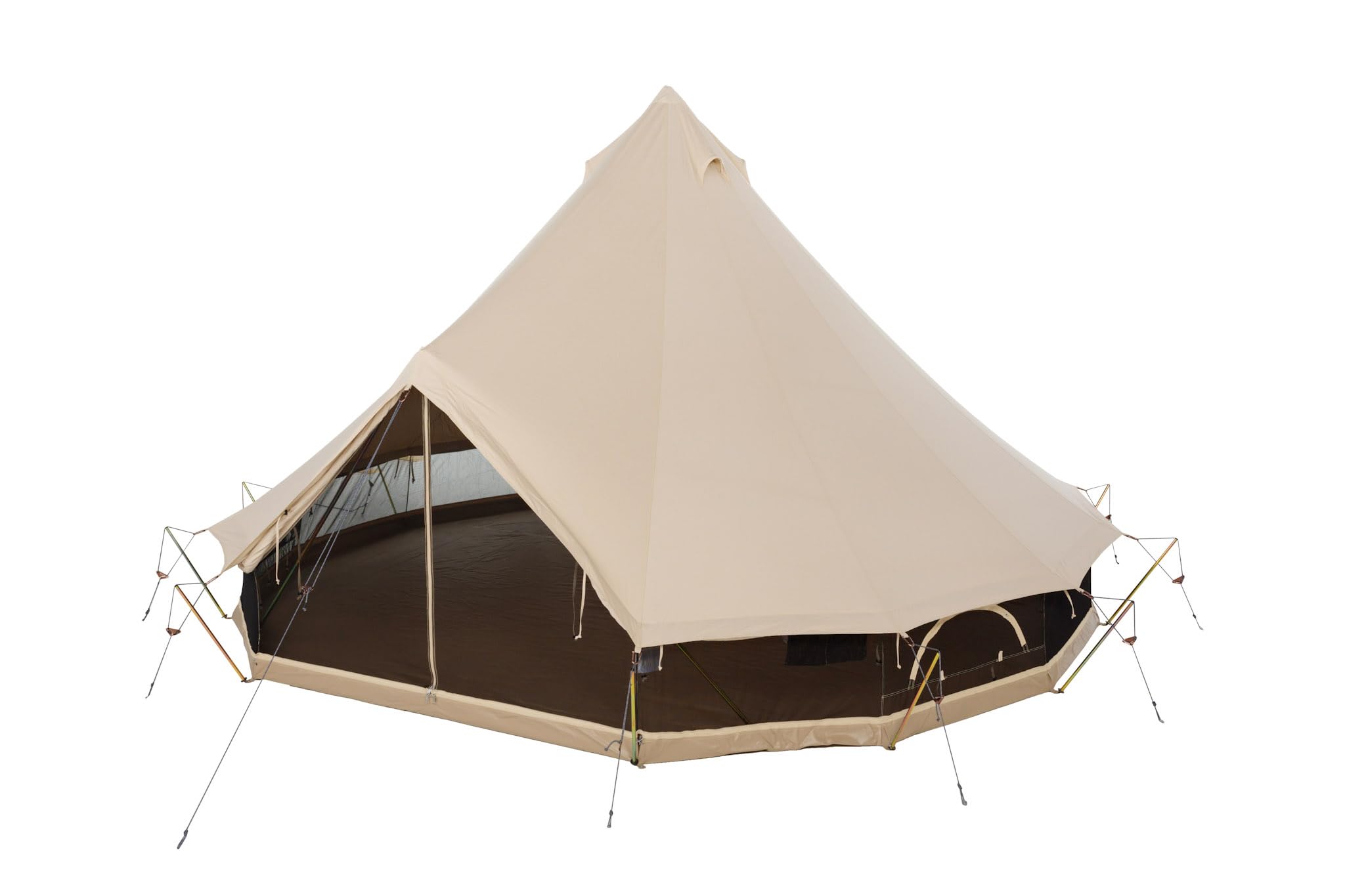 bell-tent-500-885kqe-1.jpg CanvasCamp Sibley 500 Apex: luxe glampingtent voor 8 personen, waterdicht, XXL en outdoor avontuur, katoenen tent voor 6 8 personen, partyklokkentent, duurzame luxe tent van katoen : Amazon.nl: Sport & outdoor - Afbeelding 1