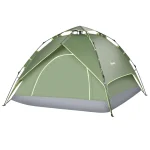 Dubbele Tent Kampeertent Buitentent Familietent Quick Up Tent 2 Volwassenen + 1 Kind 4 Seizoenen Waterdichte Draagtas 2 Deuren Polyester + Glasvezel ...