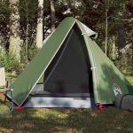 Koepel campingtent voor 2 personen in groen, waterdichte tent met afneembare buitentent en E aansluiting voor stroomkabel, licht en draagbaar met goede ventilatie, : Amazon.nl: Sport & outdoor