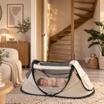 BabyBox baby tentje Campingbedje + katoenen dekje Cream