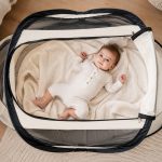 BabyBox baby tentje Campingbedje + katoenen dekje Cream