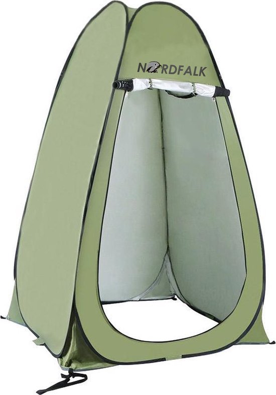 douchetent-481gjc-1.jpg NordFalk douchetent pop up 190 cm Camping douche Omkleedtent incl. Tentharingen... | bol - Afbeelding 1