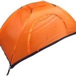 Eenpersoonstent, koepeltenten voor kamperen, waterdichte buitentent Backpackingtent Lichtgewicht tenten voor wandelen, vissen, klimmen(Oranje) : ...