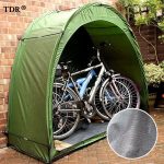 Fietstent,Beschermhoes fietsenschuur, tent voor camping in de open lucht groen 200*80*165CM