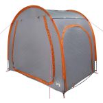 vidaXL Fietstent 210 x 156 x 180 cm Waterdicht Grijs en Oranje online kopen | vidaXL.be