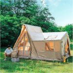 Grote tent met meerdere kamers draagbare enorme tent met opbergvakken voor kampeeraccessoires, grote kampeercabine opblaasbare buitentent voor kamperen buiten of in de achtertuin : Amazon.nl: Sport & outdoor