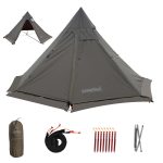 Tipi hottent voor kamperen 4 seizoenen tipi tent met kacheldoorvoer | Onewind® Outdoors