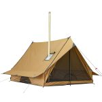 POMOLY CHALET 70 Pro draagbare huttent met kachelkrik en twee tentstokken voor 1 2 personen wandelen, jagen, backpacken | 2024 : Amazon.nl: Sport & outdoor