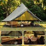 Tent Kloktent voor gezinskamperen Ruim 4 meter Met kachelpijpdoorvoer Geschikt... | bol