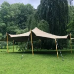 Circustent huren: 18 bij 18 meter met 150 zitplaatsen