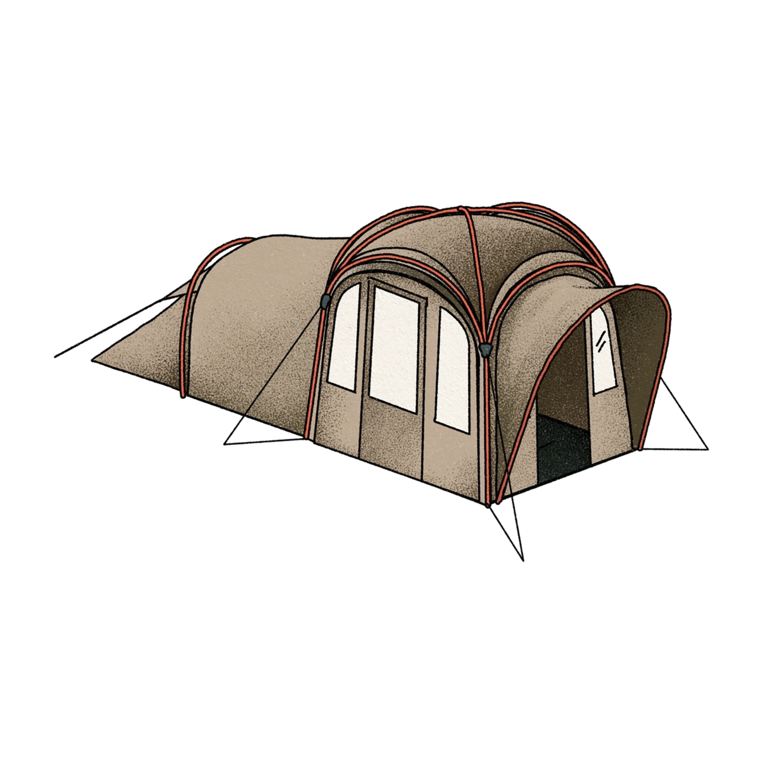 kampa-tent-850gdq.webp Kampa MOD 250 Dune Tent bundel | Camperboxstore - Afbeelding 1