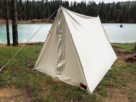 katoenen-tent-206ckr-1.jpg Premium wigtent: een bushcrafttent van canvas een traditionele kampeertent van 100% katoen. Regen en rotbestendig, verkrijgbaar in verschillende kleuren. Etsy Nederland - Afbeelding 1