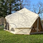 Katoenen Tipi Camping Tent Freya Protect voor 12 personen 6x4m 3m hoog