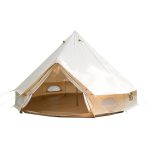 Katoenen Canvas Tent met Kachelaansluiting, 20ft Waterdichte Beltent voor Glamping, 4 seizoenen luxe Outdoor Camping Yurt Tent 10 12 Personen, ideaal voor Familiecamping : Amazon.nl: Sport & outdoor