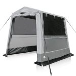 your GEAR Tent Trent Multi Storage, keukentent en gereedschapstent 240 x 180 x 200 cm, waterdicht, winterbestendig, pvc dak en muren, UV 50+, 2 ramen, ...