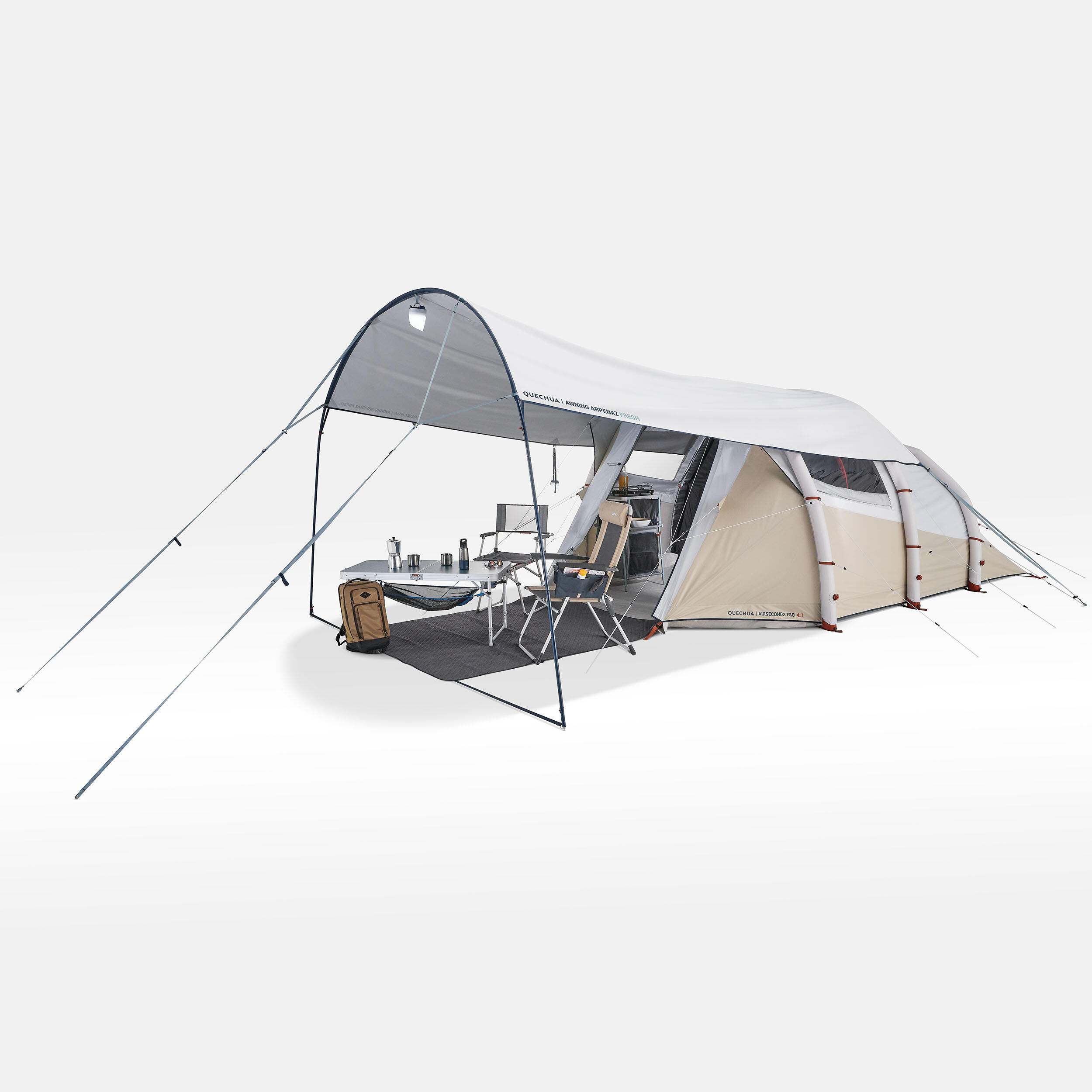 luifel-tent-761jlm-1.jpg Luifel voor de camping Arpenaz Fresh 6 personen - Afbeelding 1
