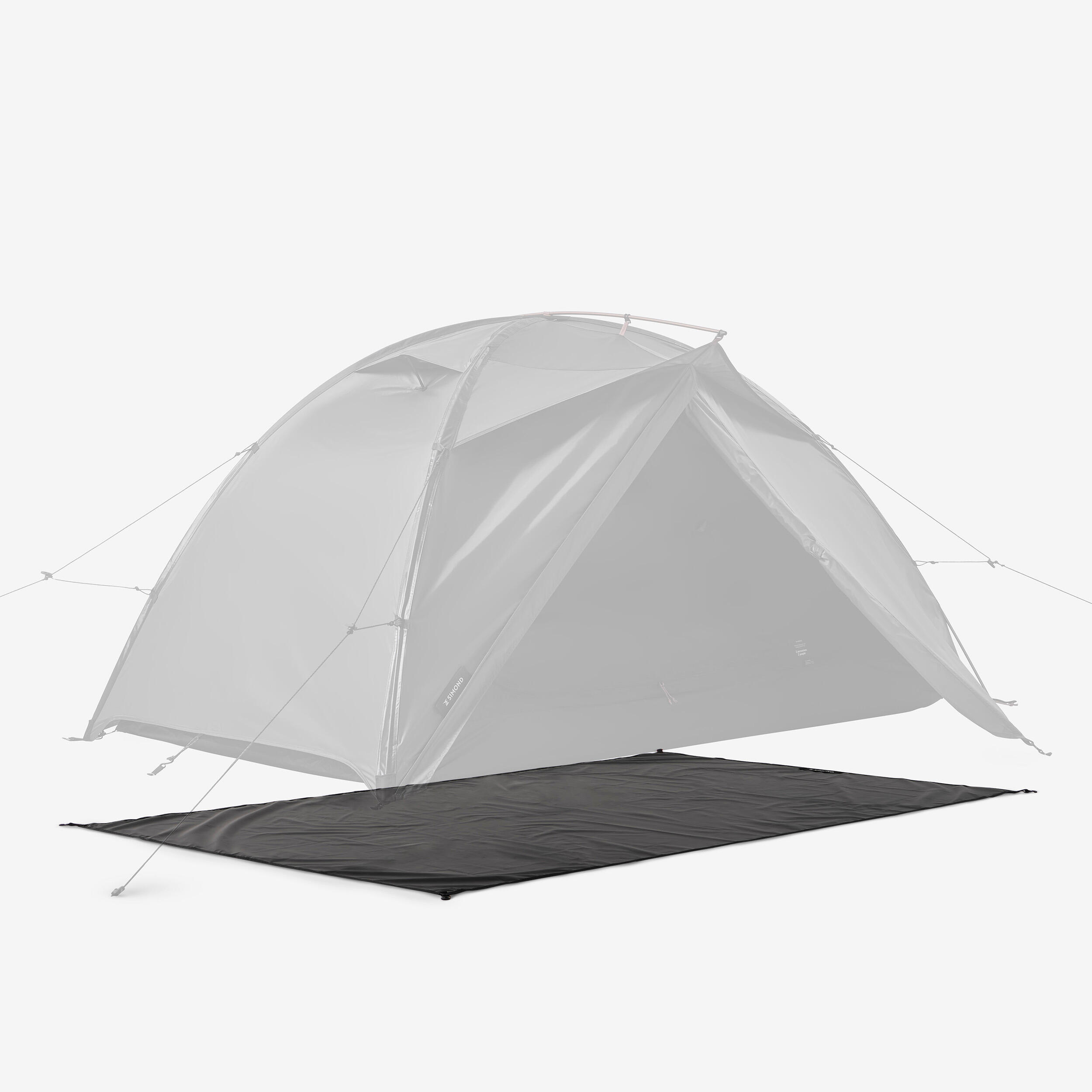 onderzeil-tent-752ovb-1.jpg Grondzeil voor 2 persoonstent MT100 & MT500 grijs - Afbeelding 1