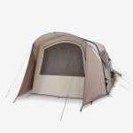 Opblaasbare tent 4 personen, Air Seconds 4.2 van polykatoen, 2 slaapruimtes