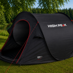 High Peak Vision 2 pop up tent zwart
