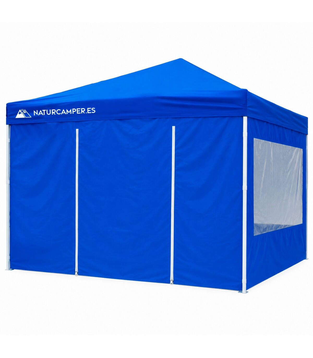 opvouwbare-tent-209anc-1.jpg Opvouwbare Partytent 3x3 m met 4 Zijwanden – Waterdicht Easy Up Paviljoen, Blauw | Decathlon - Afbeelding 1