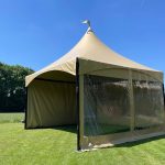 Pagode 5x5 (Cappuccino) Top Party Verhuur