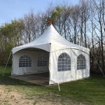 Pagodetent 5 x 5 wit | Party Verhuur Tacken