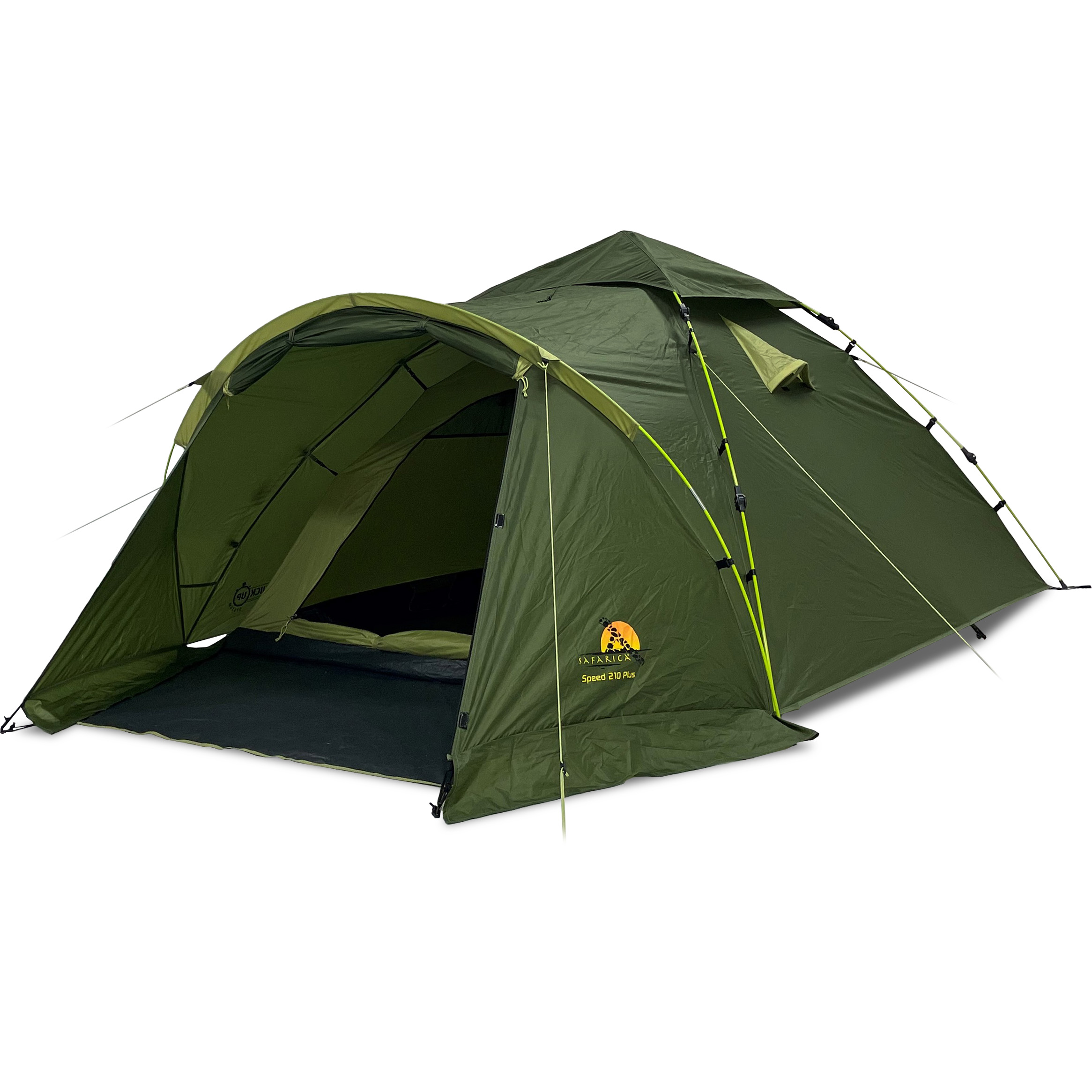 paraplutent-788djw-1.jpg Safarica Speed 210 Plus Quick up paraplutent green - Afbeelding 1