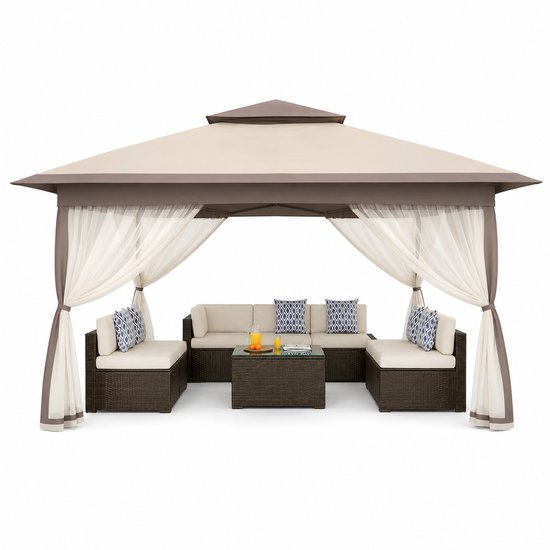 paviljoentent-215yki-1.jpg Innovastore Partytent Luifel Paviljoen Tent Tuinpaviljoen Waterdicht ... | bol - Afbeelding 1