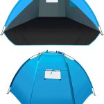 Outdoor schaduwtent, lichtgewicht strandtent, draagbare strandzonnescherm voor parken, meren, kamperen, stranden, wandelen, vissen, weekendreizen, sportevenementen, muziekfestivals. : Amazon.nl: Sport & outdoor