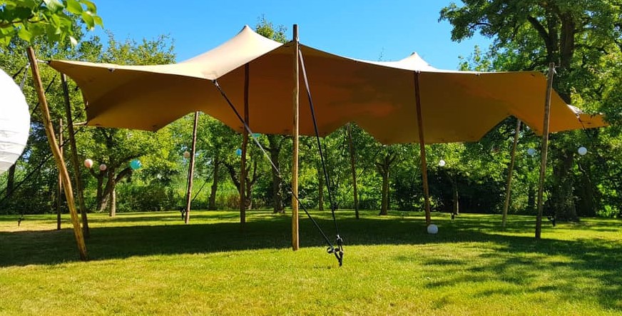 stretchtenten-145ely-1.jpg Stretchtent 7,5 x 7,5 meter Lusverbinding Stretchtent Salland - Afbeelding 1