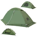 1 Persoons Kampeertent 4 Seizoenen Waterdichte Tent met Klein Pakket, Ultralichte 1 Persoons Tent Voor de Winter, Eenvoudig op te Zetten Tent voor ...
