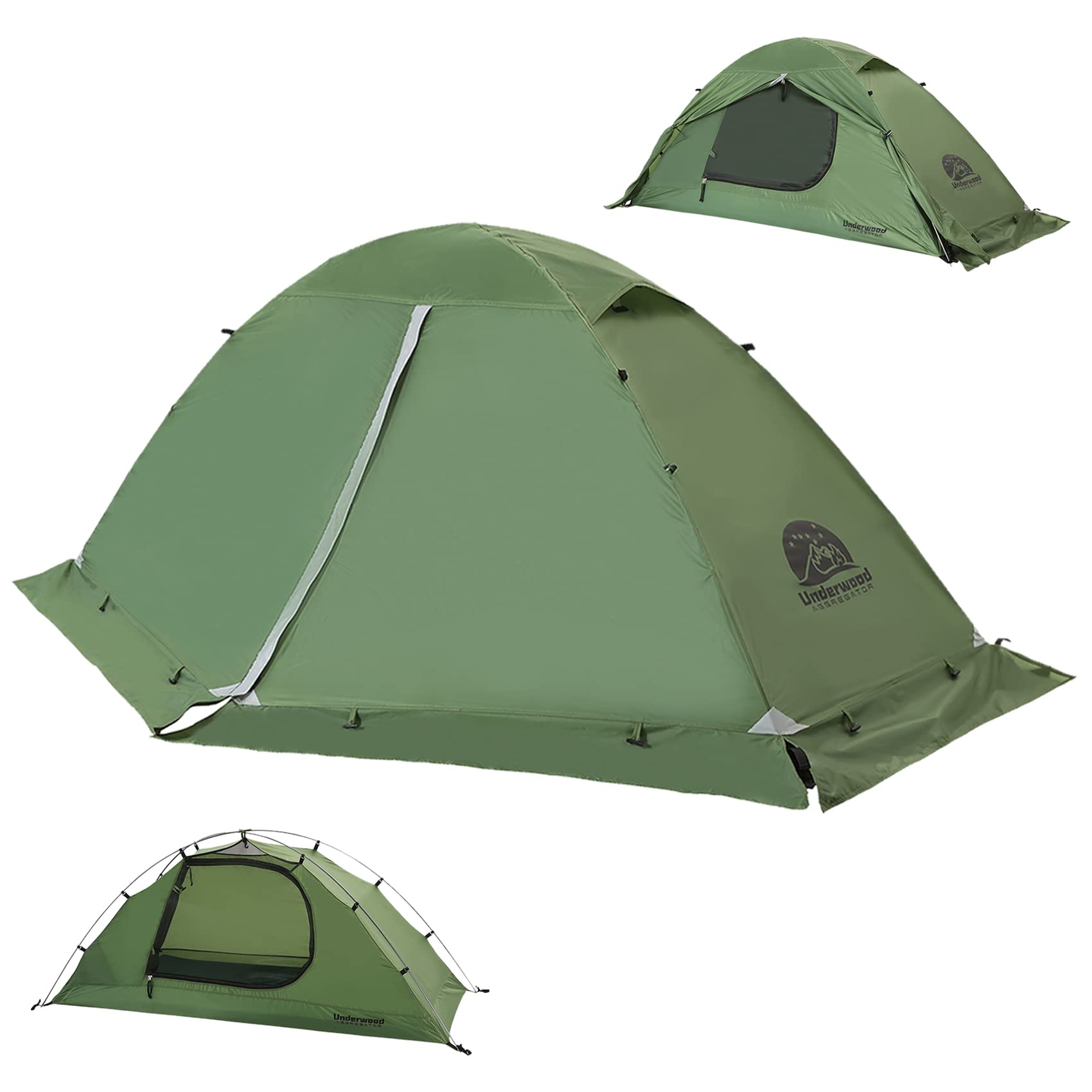 tent-1-persoon-983dgf-1.jpg 1 Persoons Kampeertent 4 Seizoenen Waterdichte Tent met Klein Pakket, Ultralichte 1 Persoons Tent Voor de Winter, Eenvoudig op te Zetten Tent voor ... - Afbeelding 1