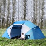 Familietent Tunnel 2 slaapcabines blauw SimpleDeal.nl