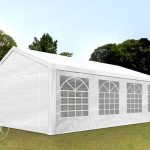 Partytent 4x8 m, PE 350, wit