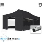 Partytent Easy UP 4x8 Zwart Brandvertragend