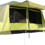 Outsunny Campingzelt Polyester, Metallrohr, Fiberglas L405 x B305 x H225cm Armeegrün +... | bol