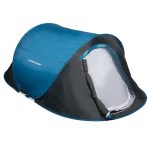 Dunlop Pop Up Tent 220 X 120 X 90 Cm Grijs/ Blauw 1 Persoons | bol