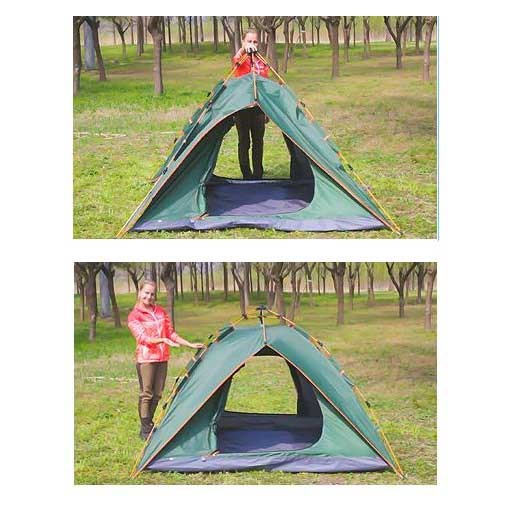 uitklaptent-606fxq-1.jpg 2 persoons pop up tent ultralichte automatische uitklaptent wind en waterdicht - Afbeelding 1