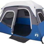 vidaXL Tent met LED 6 persoons snelontgrendeling lichtblauw : Amazon.nl: Sport & outdoor