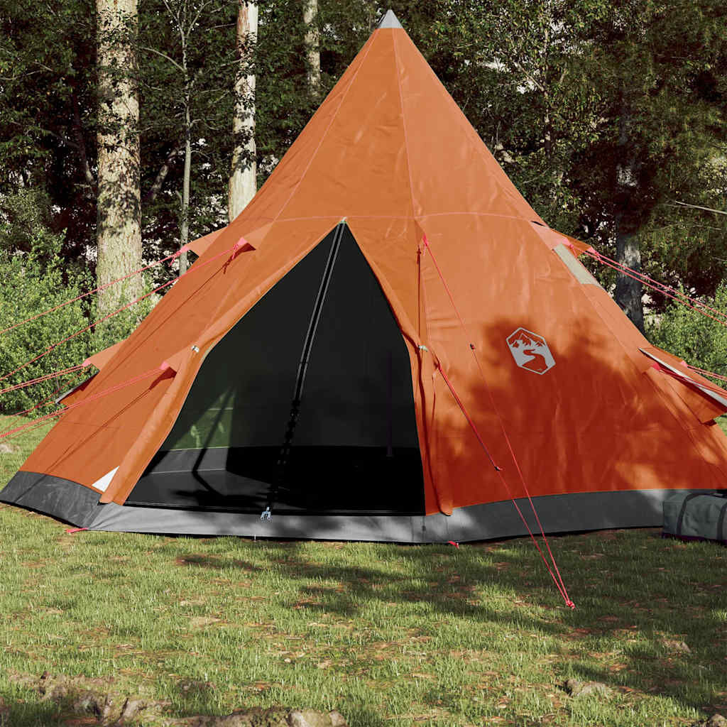 vidaxl-tent-189fvo-1.jpg vidaXL Tipitent 4 persoons waterdicht oranje - Afbeelding 1