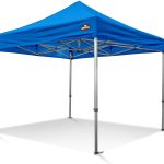 Easy Up Partytent | Vouwtent | 3x3m | GO UP40P instap model Aluminium | Blauw | Inclusief gratis sterke pvc opberghoes en spanbanden set met haringen