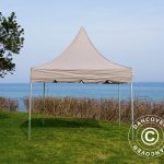 Vouwtent FleXtents PRO Peak 3x3m Latte – Koop bij Dancover