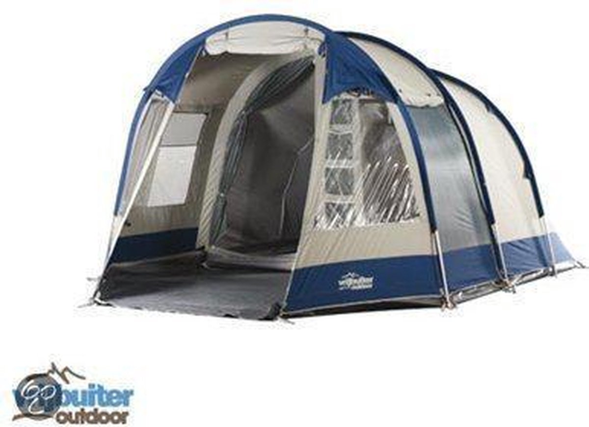 vrijbuiter-tent-077wgg-1.jpg Vrijbuiter Outdoor Maple 310 Bungalowtent Grijs 4 Persoons | bol - Afbeelding 1