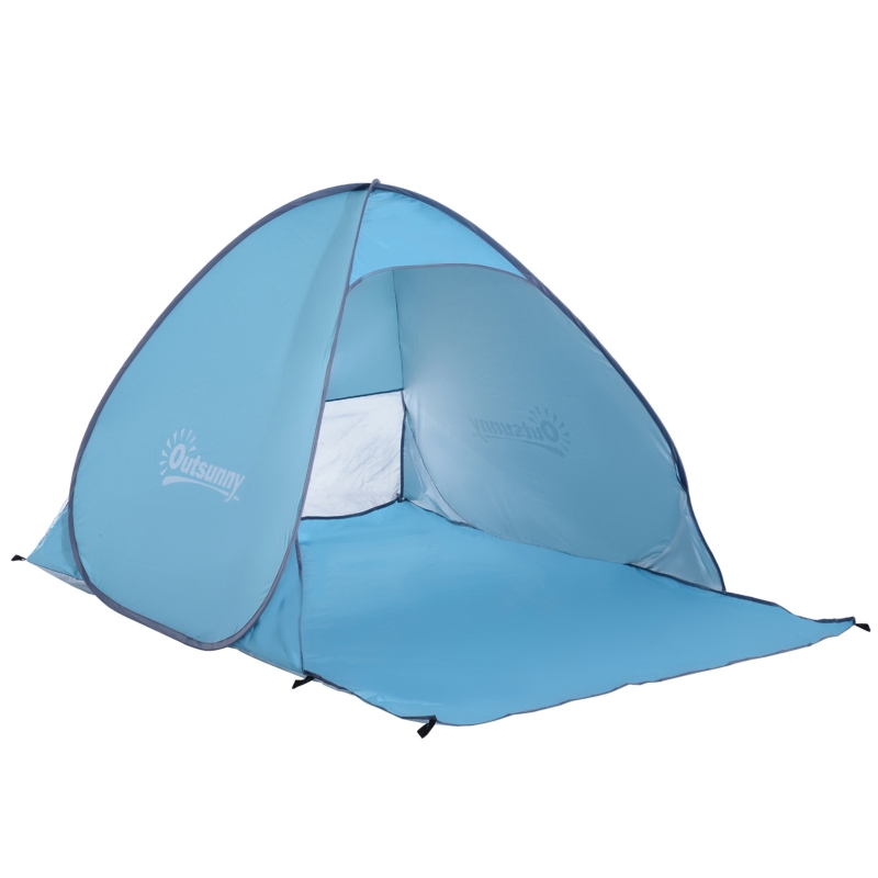 werptent-238nuy-1.jpg Strandtent strandtent pop uptent werptent campingtent automatisch 2 kleuren - Afbeelding 1