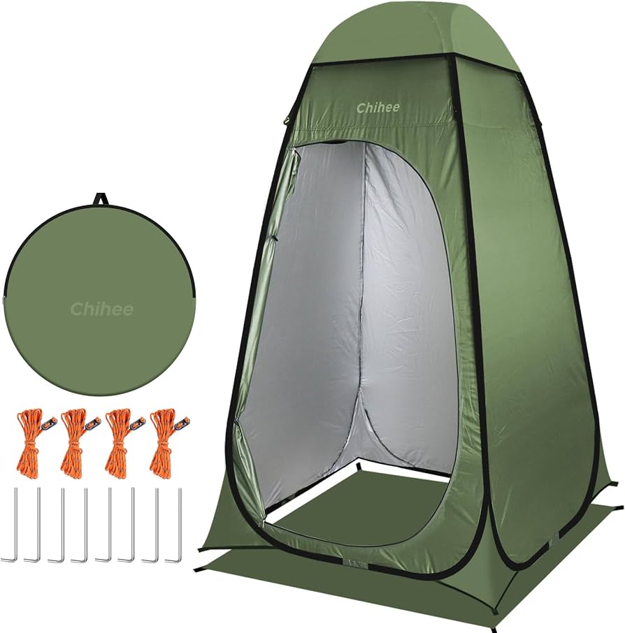 werptent-320rze-1.jpg Chihee Werptent, schuilplaats buiten, pop up camping, badkamertent, kleedtent, 1 kamer, direct kamp toilet, hok, douchetent, kleedcabine, inklapbaar ... - Afbeelding 1